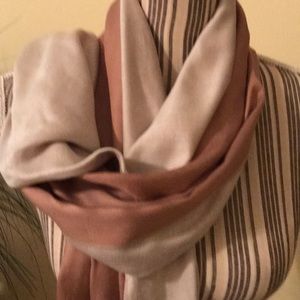 Blush & cream scarf